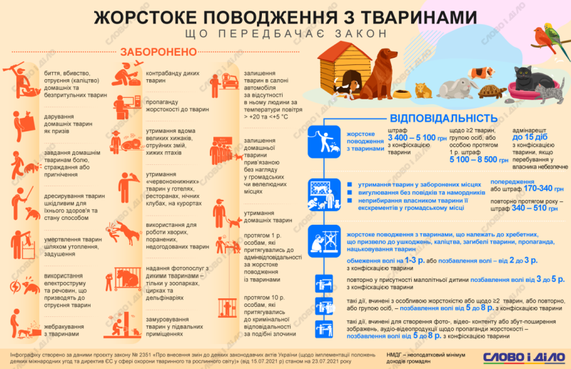 Новый зоозащитный закон: за что будут наказывать?