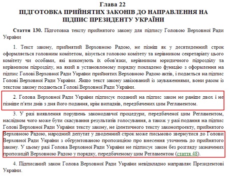 Рыбак нарушил две нормы регламента, подписав принятые в четверг законы - СМИ Рыбак нарушил две нормы регламента, подписав принятые в четверг законы - СМИ