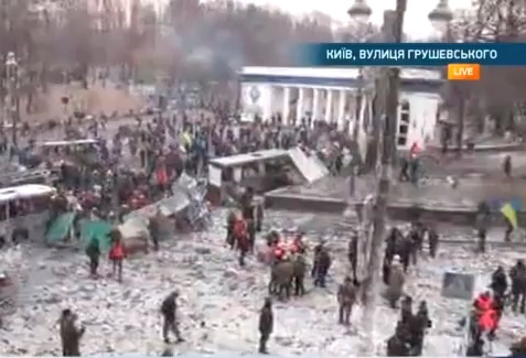 Текстовая трансляция из центра Киева 20-24 января Текстовая трансляция из центра Киева 20-24 января