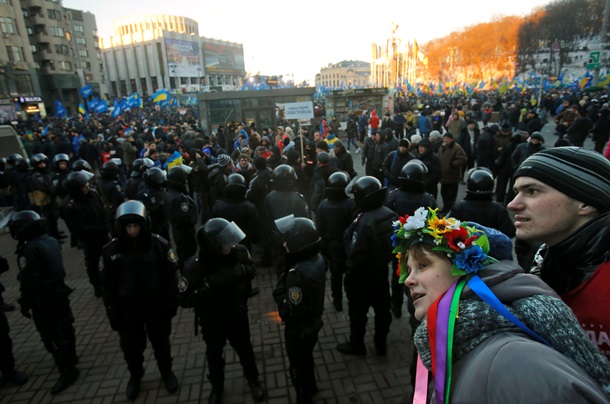 Азаров на Европейской площади. Фоторепортаж с митинга ПР в Киеве