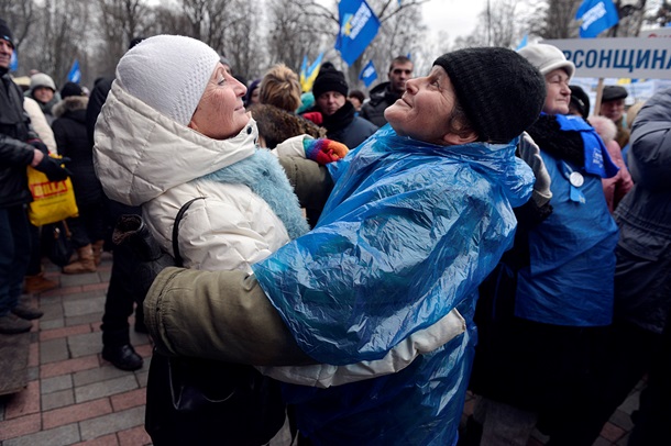 Все ради бюджета. ФотоРепортаж с митинга сторонников Партии регионов под Радой Все ради бюджета. ФотоРепортаж с митинга сторонников Партии регионов под Радой