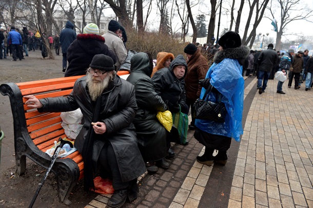 Все ради бюджета. ФотоРепортаж с митинга сторонников Партии регионов под Радой