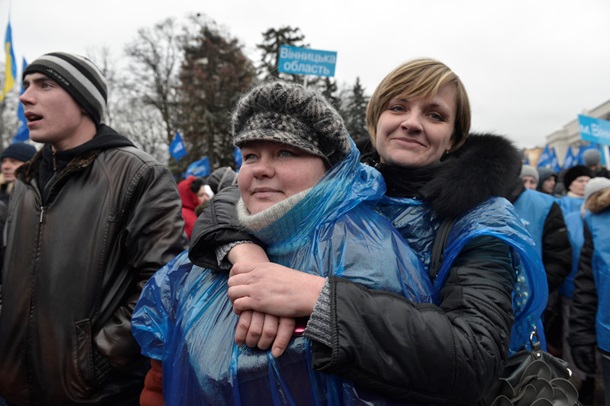Все ради бюджета. ФотоРепортаж с митинга сторонников Партии регионов под Радой Все ради бюджета. ФотоРепортаж с митинга сторонников Партии регионов под Радой