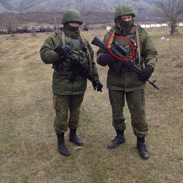 У самообороны Крыма, о которой говорит Путин, оружие состоящее на вооружении исключительно российской армии У самообороны Крыма, о которой говорит Путин, оружие состоящее на вооружении исключительно российской армии