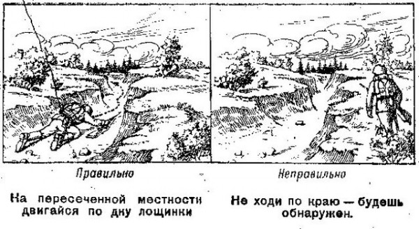 Памятка разведчику по маскировке
