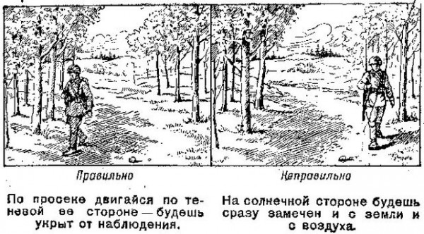 Памятка разведчику по маскировке