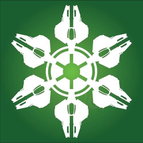Eta-2 interceptor - Star Wars Snowflake