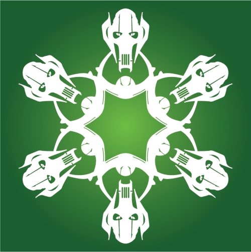 Eta-2 interceptor - Star Wars Snowflake