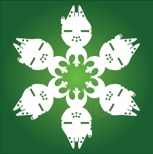 Millennium Falcon - Star Wars Snowflake