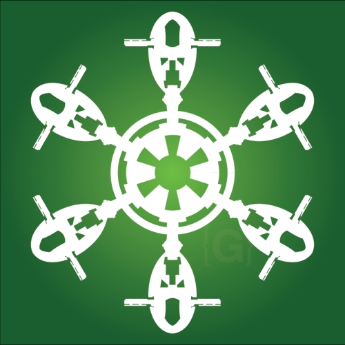 Slave I - Star Wars Snowflake