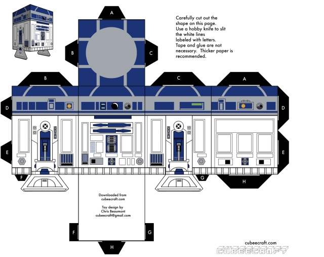 R2-D2 из бумаги