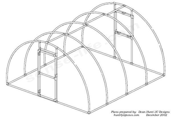 Теплица своими руками из ПВХ труб