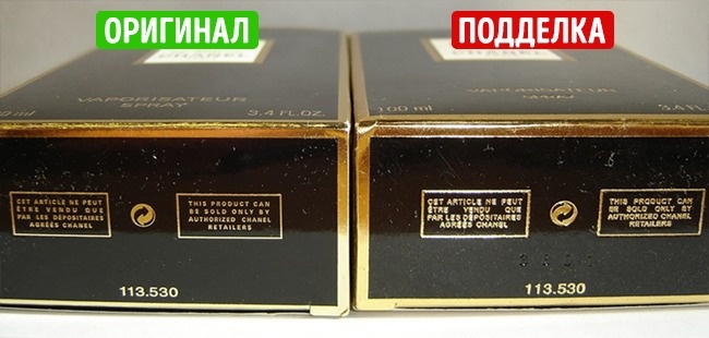 Надписи на упаковке - Способы как отличить настоящие духи от подделки Надписи на упаковке - Способы как отличить настоящие духи от подделки