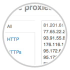 Export of working proxies