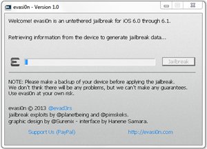 Джейлбрейк evasi0n iOS 6.0 & 6.1.2 Джейлбрейк evasi0n iOS 6.0 & 6.1.2