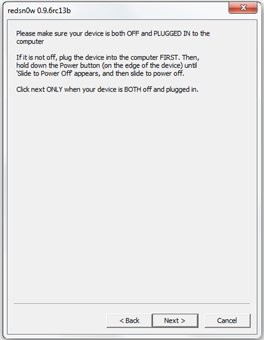 Непривязанный Jailbreak - Redsn0w для iOS 4.3.2