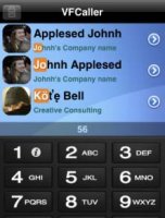 VFCaller позволяет искать контакты в адресной книге очень быстрым способом, очень похожие на T9