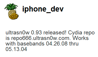 Анлок модема от 04.26.08 до 05.13.04 для iphone 3G,3GS,4 с помощью Ultrasn0w Анлок модема от 04.26.08 до 05.13.04 для iphone 3G,3GS,4 с помощью Ultrasn0w