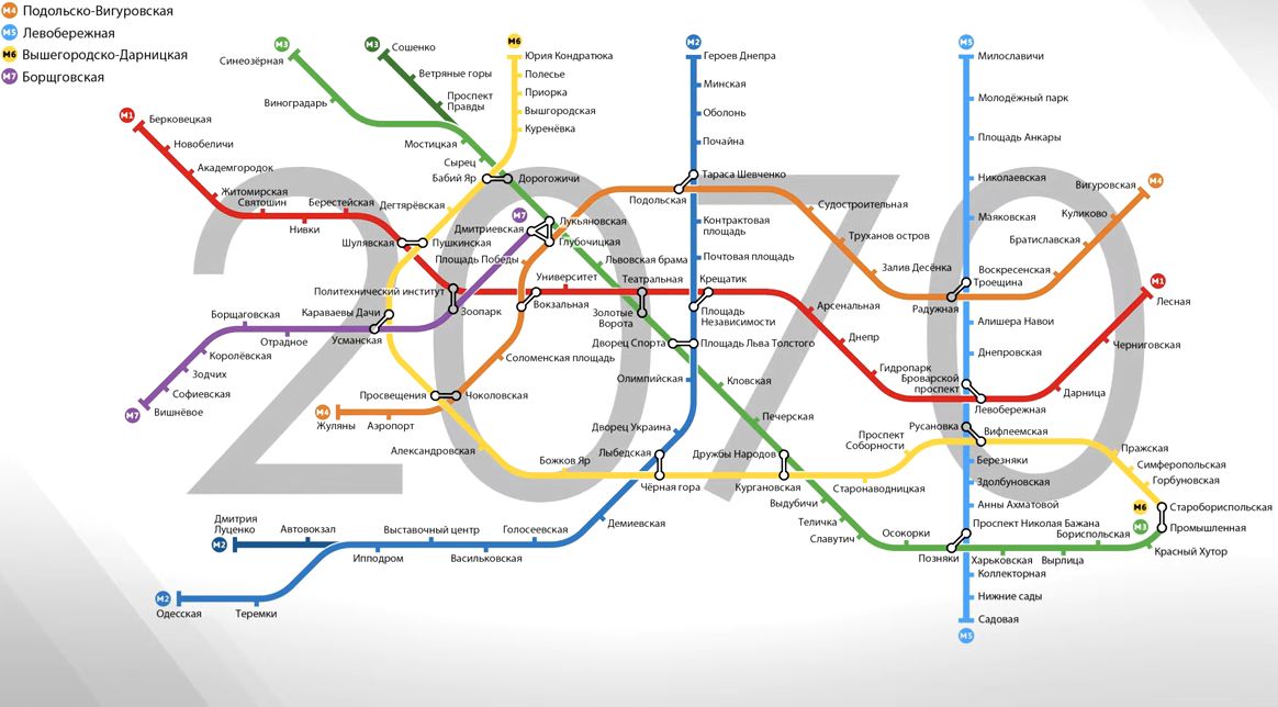 Перспективы развития Киевского Метро до 2025 и 2070 года Перспективы развития Киевского метрополитена до 2070 года