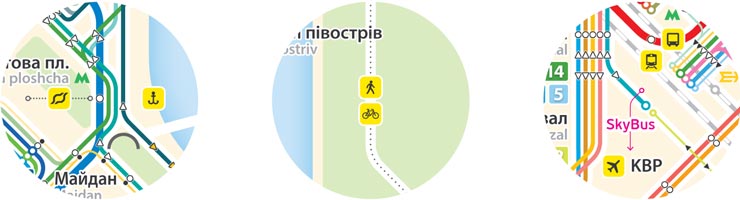 Схема всего муниципального транспорта Киева Схема всего муниципального транспорта Киева