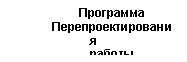 Подпись: Программа Перепроектирования работы 