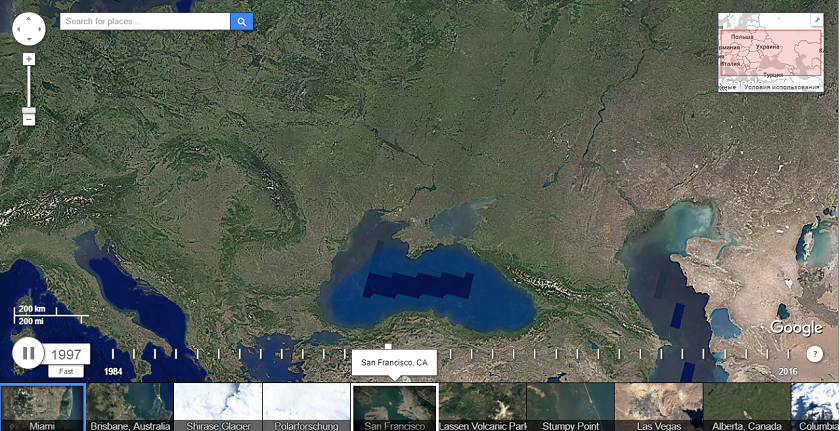 Google Timelapse покажет как менялась планета за последние 32 года Google Timelapse покажет как менялась планета за последние 32 года