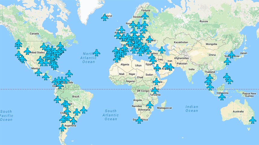 Wi-Fi пароли аэропортов всего мира на одной карте Wi-Fi пароли аэропортов всего мира на одной карте