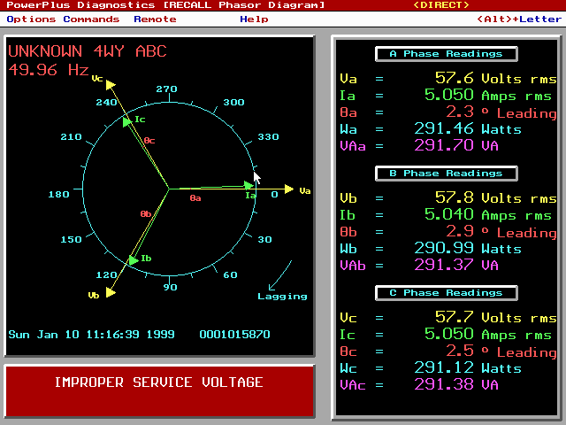 Окно программы счетчика Альфа+