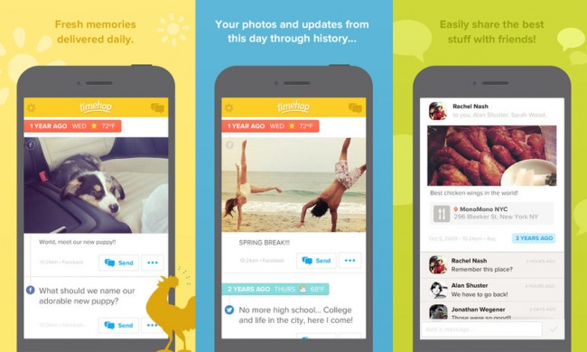 Timehop, приложение ностальгии - Приложения для повседневной жизни