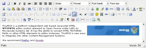 TinyMCE - Лучшие WYSIWYG HTML редакторы TinyMCE - WYSIWYG HTML редакторы