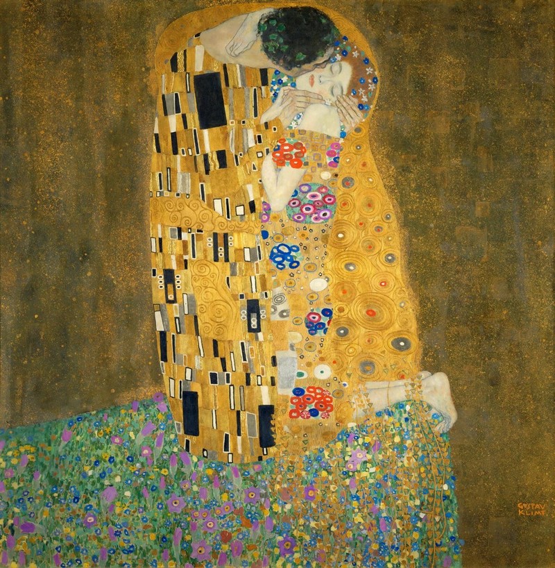 Густав Климт, «Поцелуй»