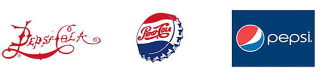 Pepsi - Эволюция логотипов Apple, Google, Nokia, BMW, Audi