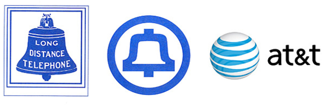 AT&T - Эволюция логотипов Apple, Google, Nokia, BMW, Audi