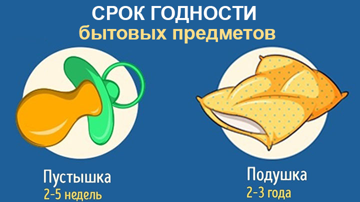 Срок годности бытовых предметов Срок годности бытовых предметов